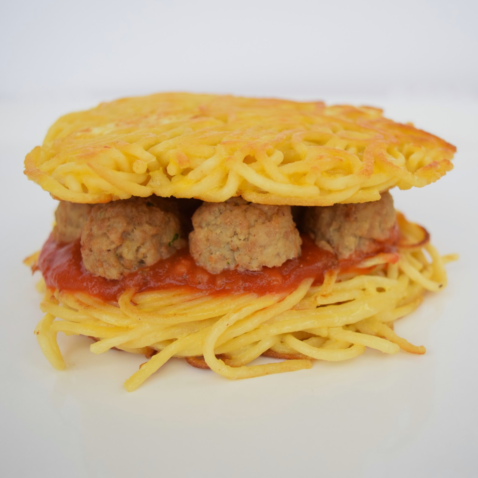 spaghetti and meatball burger recipe