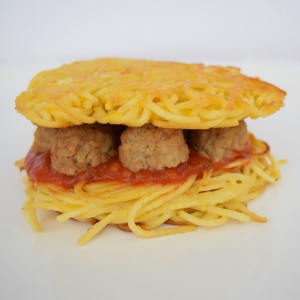 Spaghetti & Meatball Burger Recipe