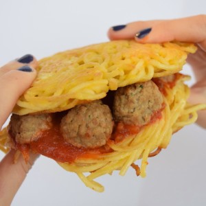 Spaghetti & Meatball Burger Recipe