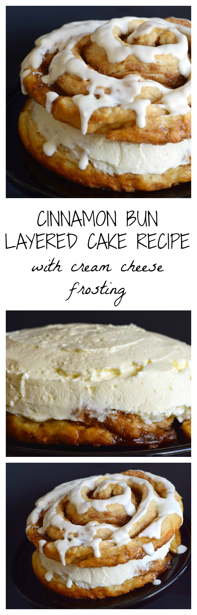 Cinnamon Bun Layered Cake Recipe