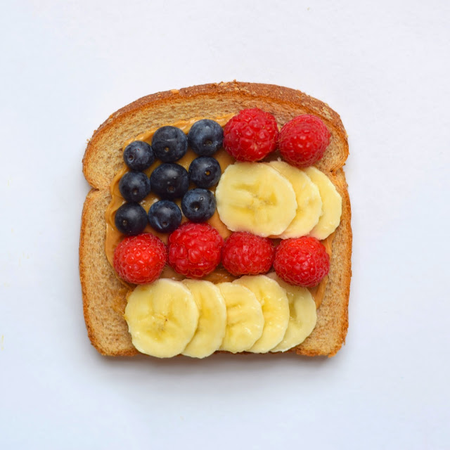 american flag peanut butter bread