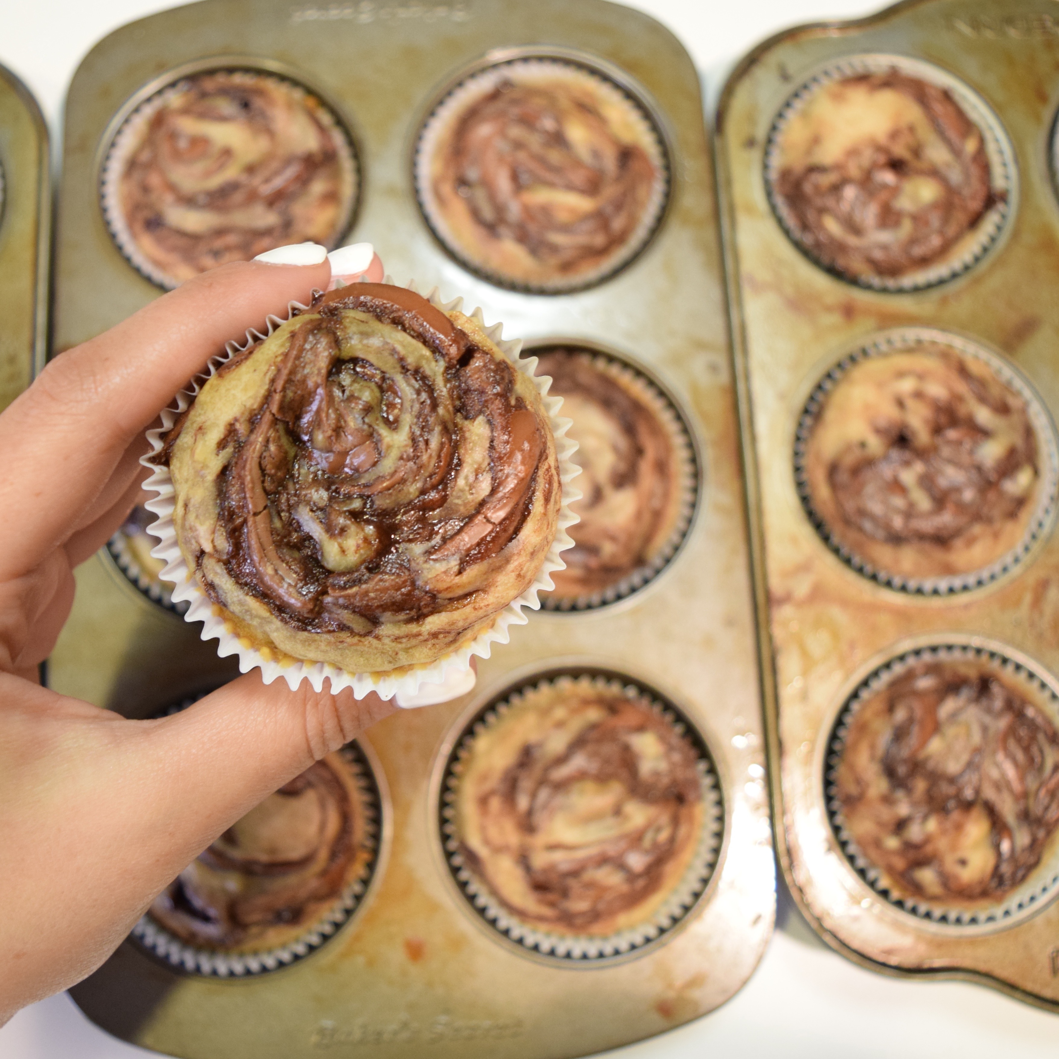 chelsweets recipe muffin nutella