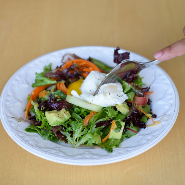 Poached Egg Salad Recipe