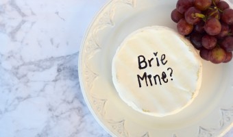 Brie Mine Cheese Valentines Day