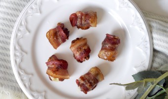 Candied Bacon Wrapped Dates