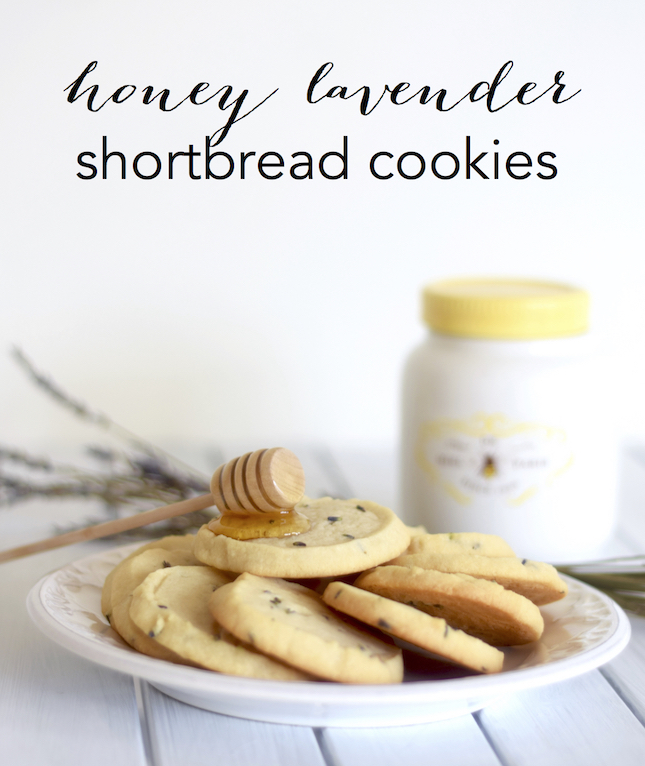 honey lavender shortbread cookies