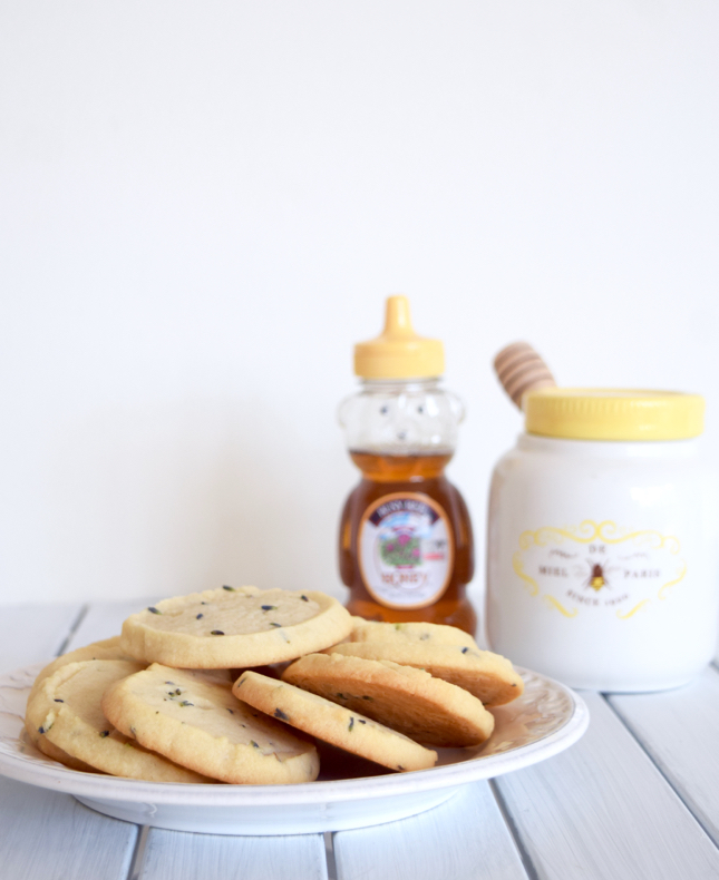 lavender honey shortbread cookies