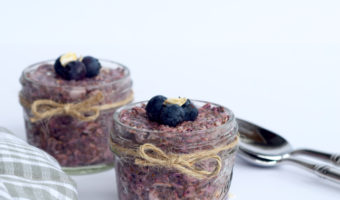 Blueberry Overnight Oat Chia Seed Pudding Recipe