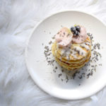 Candied Blueberry, Lavender, & Rose Petal Pancakes Recipe