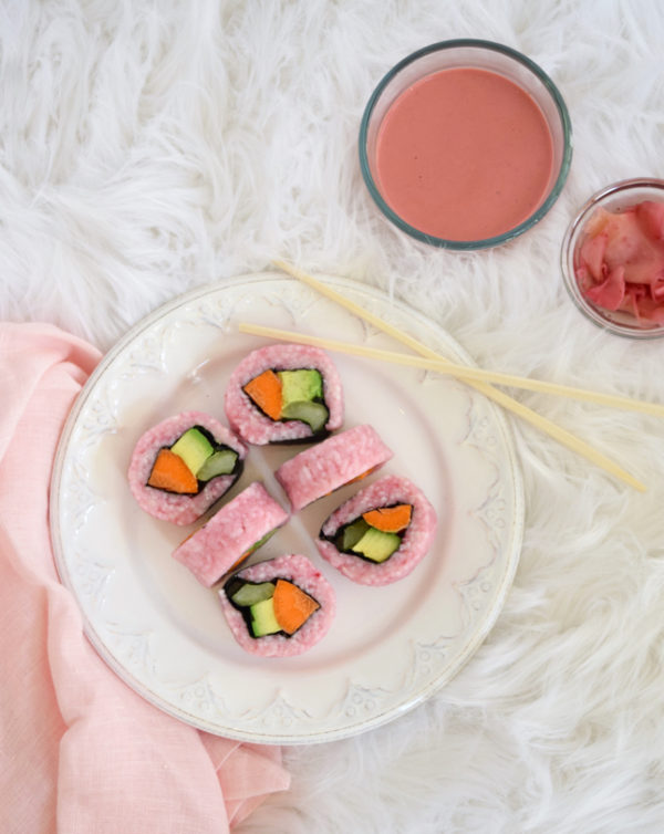 Homemade Easy Pink Sushi Recipe - Public Lives, Secret Recipes