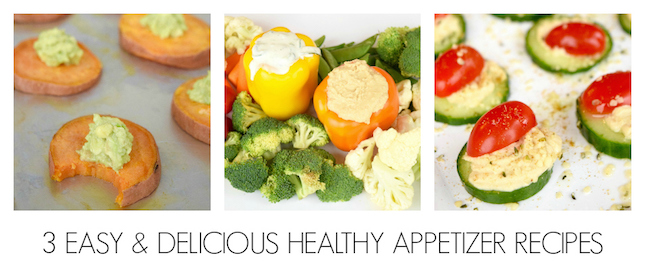 3 easy and delicious healthy appetizer recipes