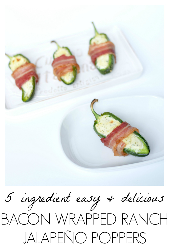 Bacon Wrapped Ranch Jalapeno Poppers