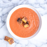 Tomato Cream Soup With Grilled Cheese Croutons Recipe