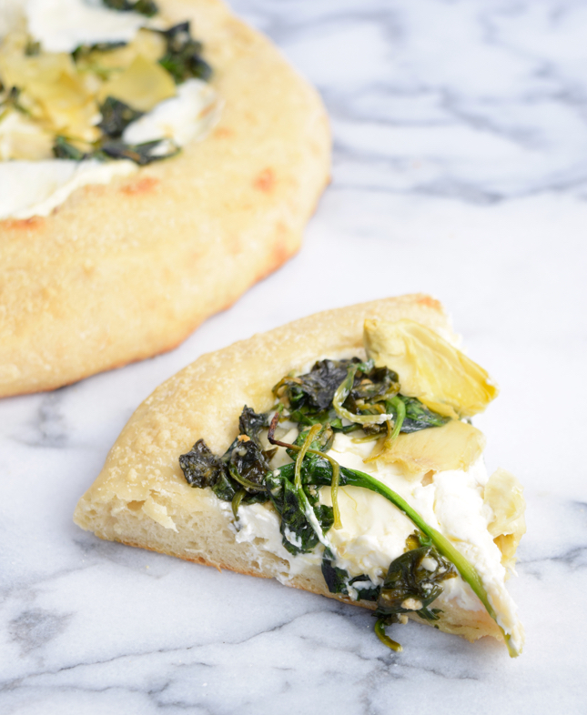 recipe for spinach and artichoke pizza