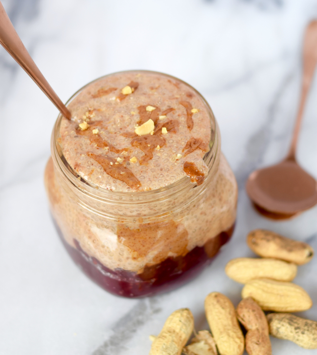 Almond Butter And Jelly Chia Seed Pudding Recipe