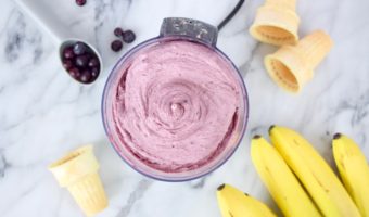 Blueberry Banana Healthy Ice Cream Recipe
