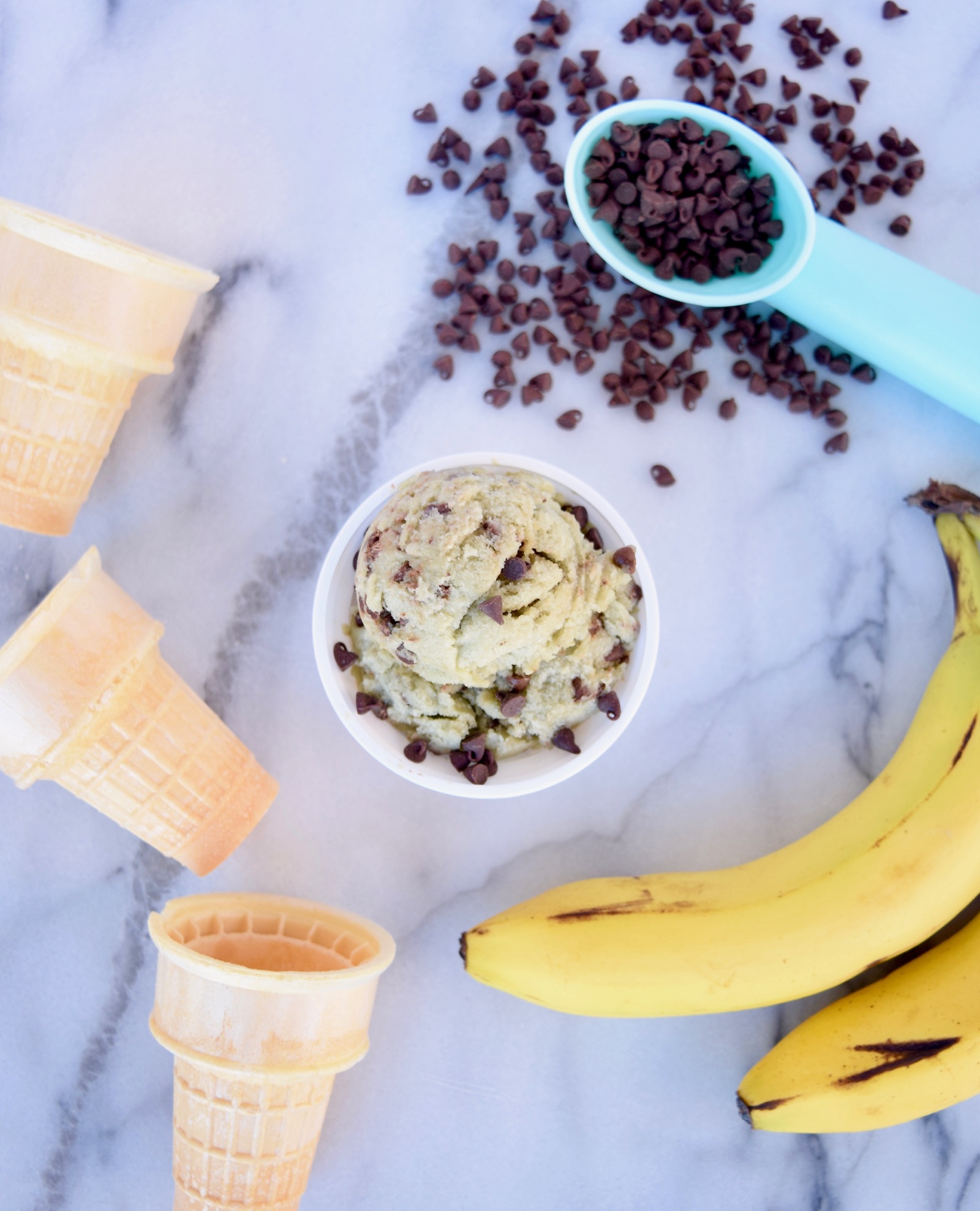 Mint Chocoalte Chip Banana Ice Cream Recipe