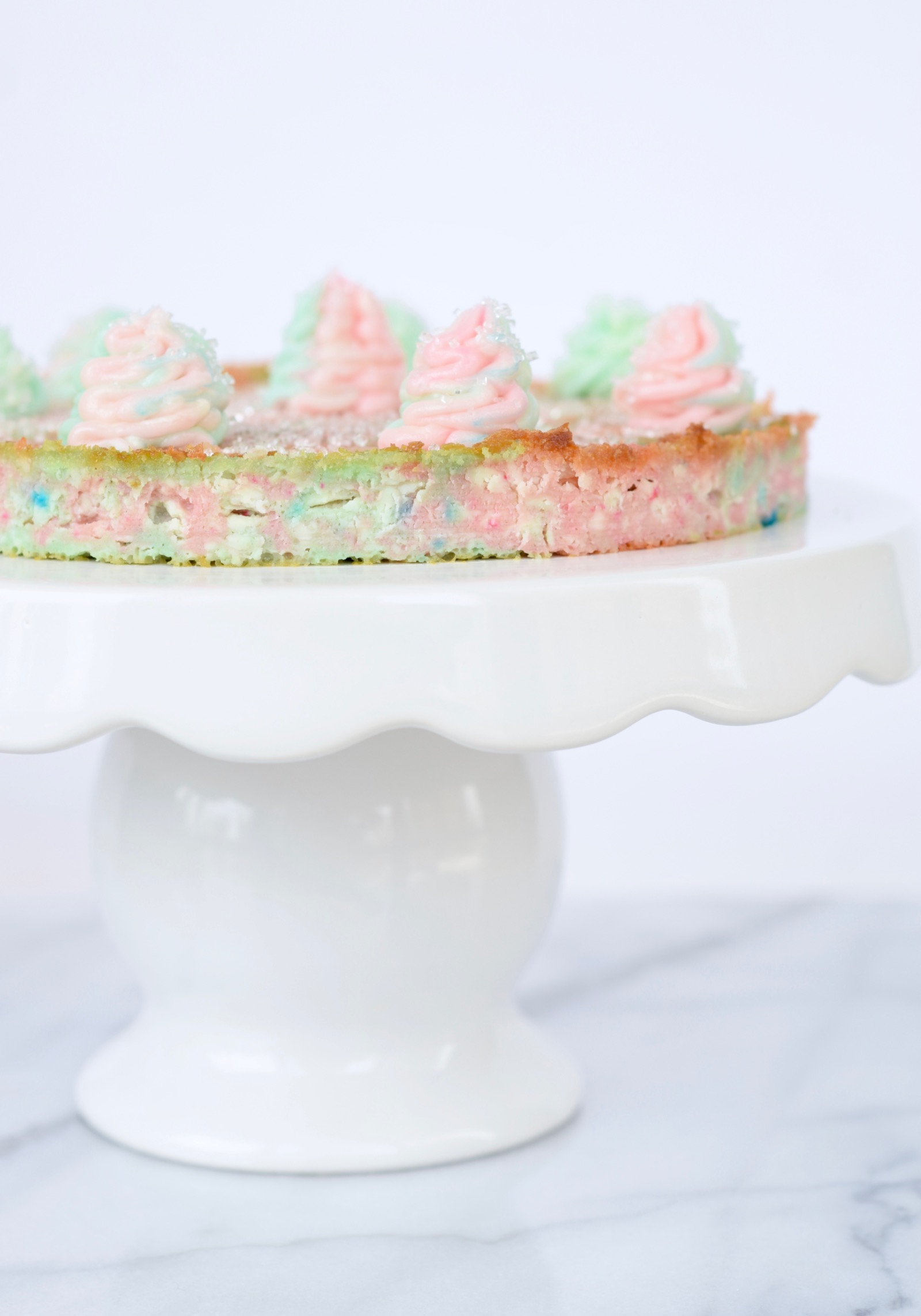 Baked Cotton Candy Cheesecake Recipe