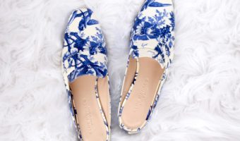 Club Monaco Blue And White Loafers