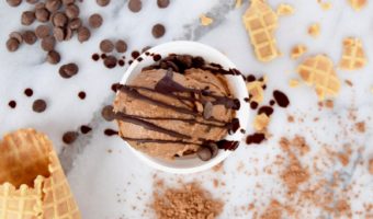 Healthy Triple Chocolate Banana Ice Cream Recipe