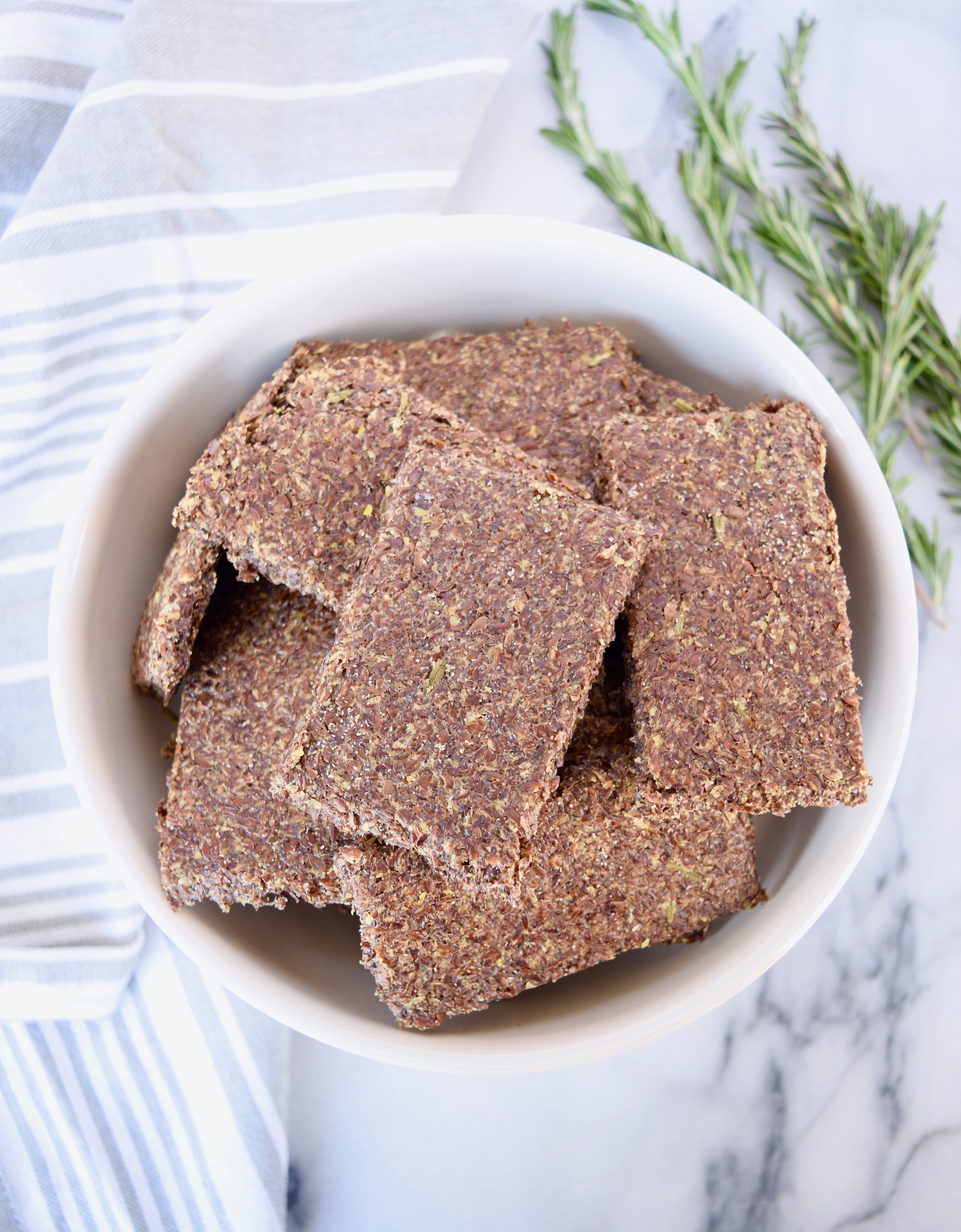 Rosemary Flaxseed Crackers Recipe