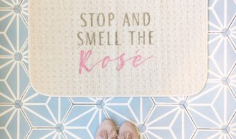 Stop And Smell The Rosé Doormat