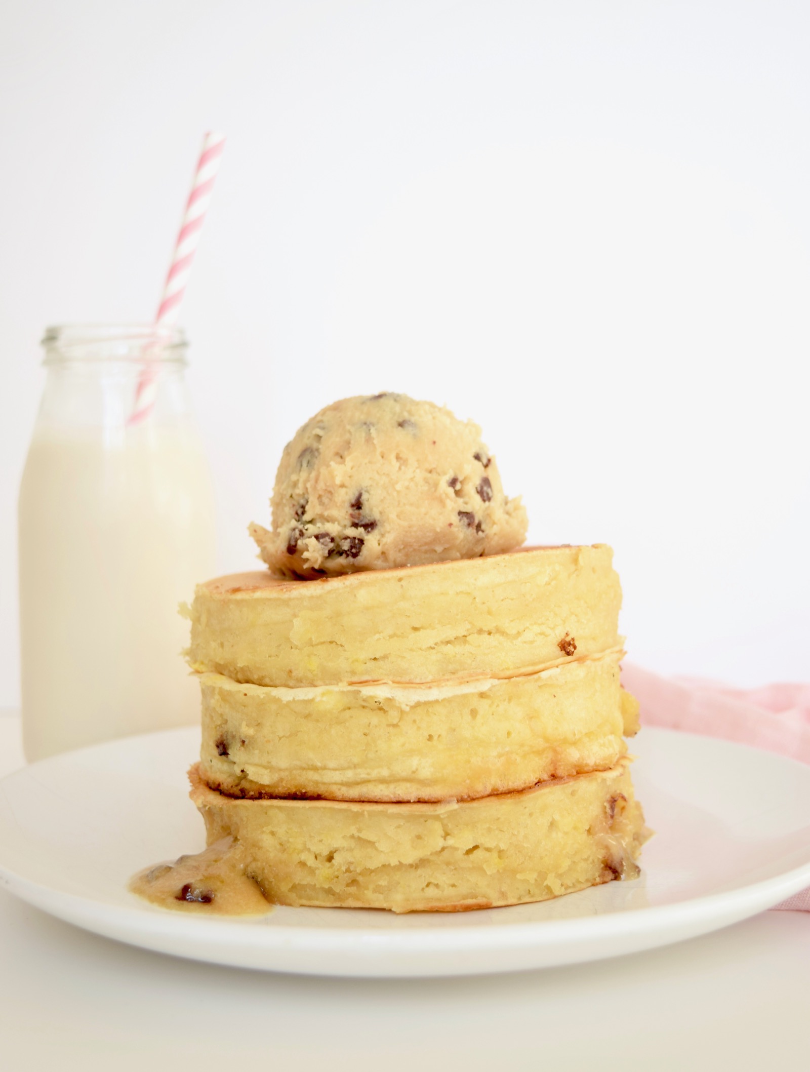 Cookie Dough Stuffed Pancakes