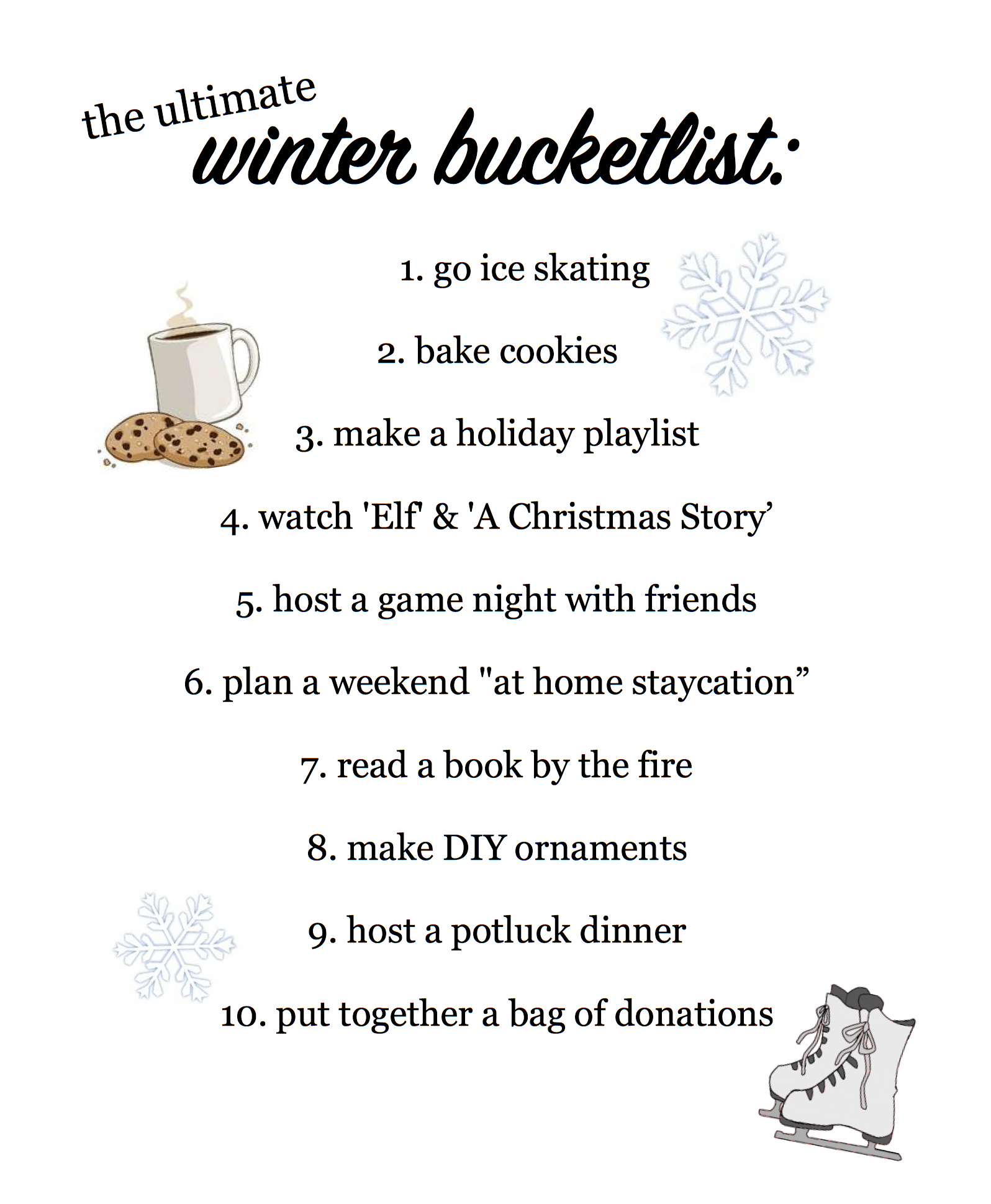 The Ultimate Winter Bucketlist