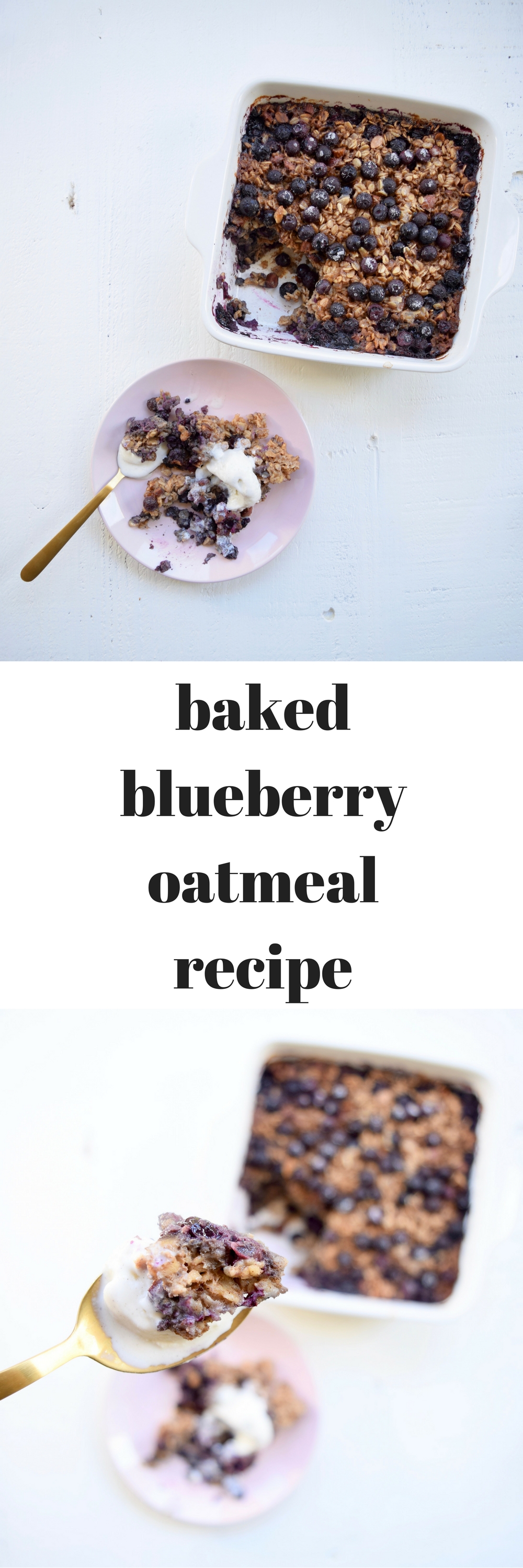 baked blueberry oatmeal recipe