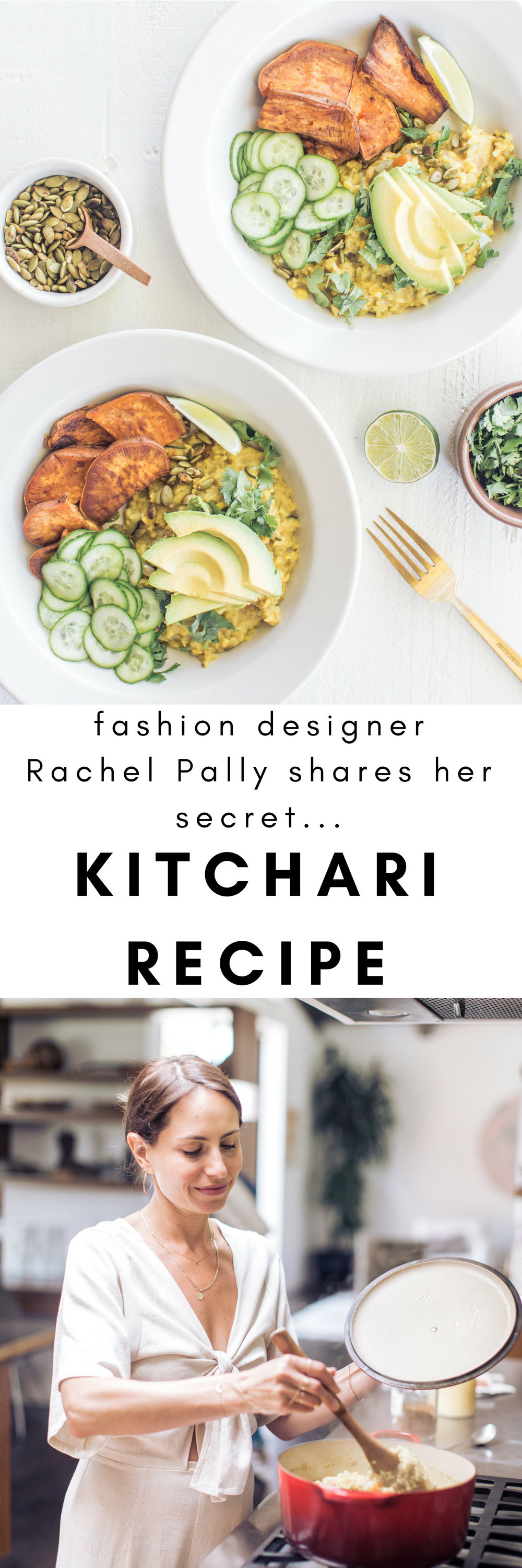 in the kitchen with fashion designer Rachel Pally