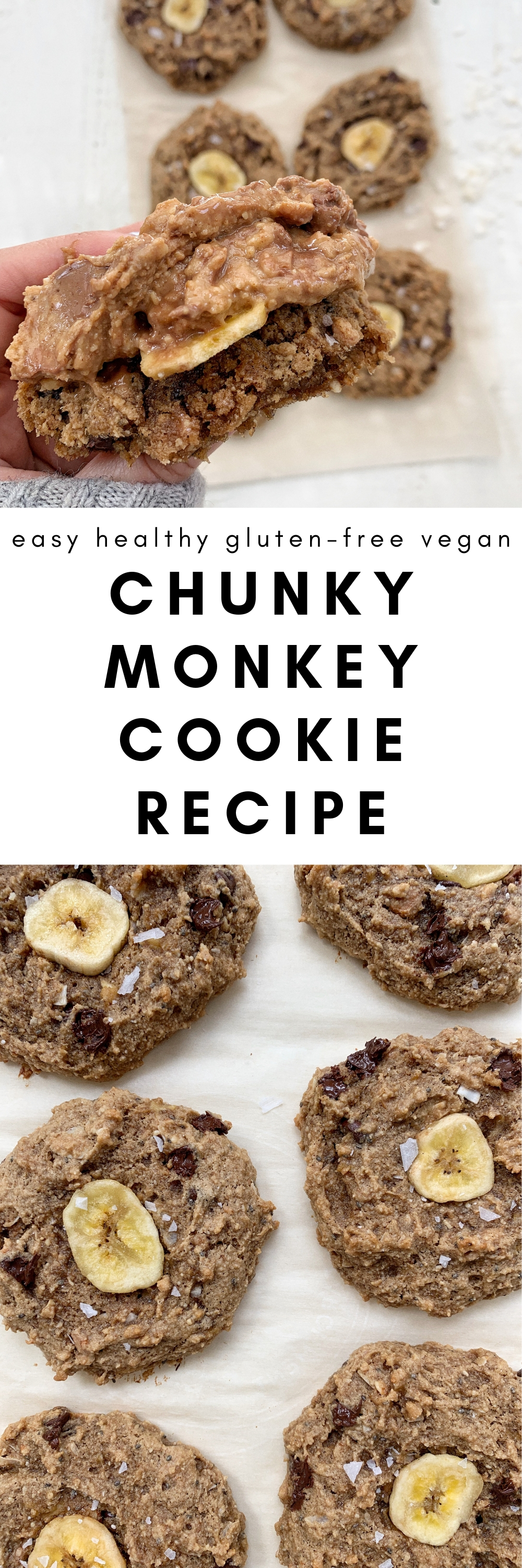 vegan chunky monkey cookie recipe