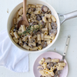 Creamy Mushroom, Thyme & Goat Cheese Pasta Recipe