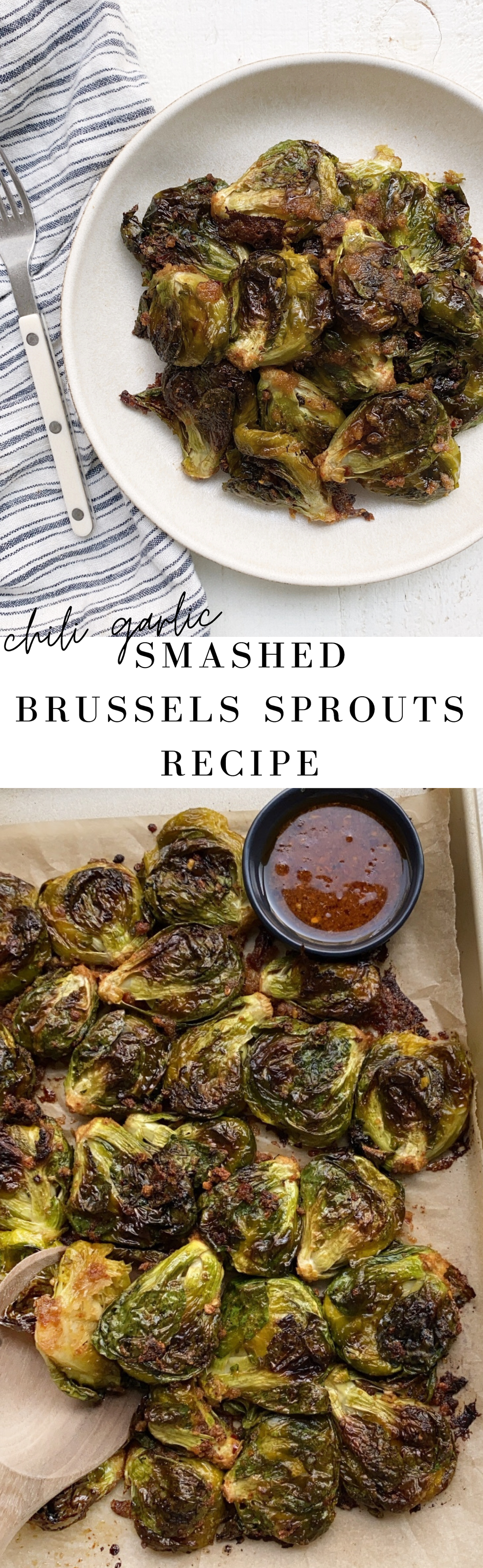 Chili Garlic Smashed Brussels Sprouts Recipe